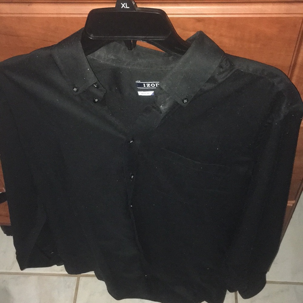 IZOD Black Dress Shirt